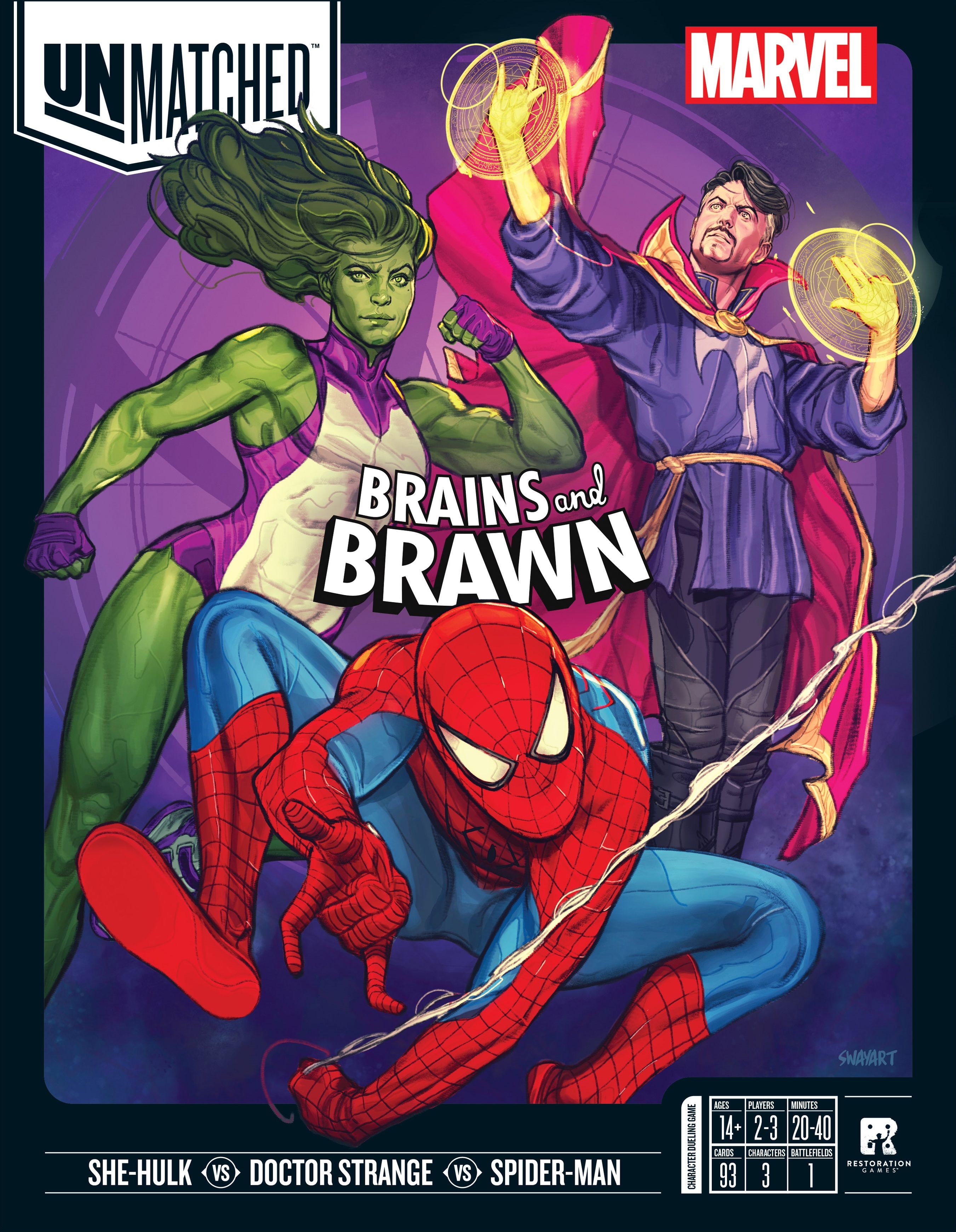 Unmatched: Brains and Brawn adds Spider-Man and She-Hulk