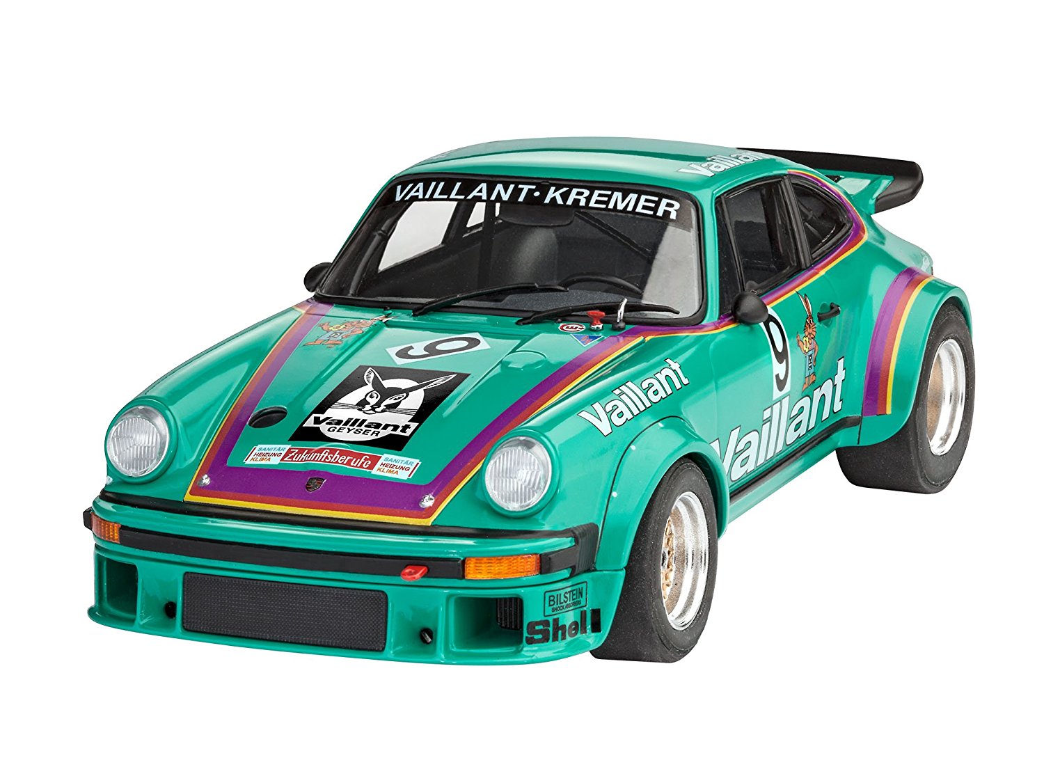 Сборные модели автомобилей. Revell Porsche 934. Revell Porsche RSR. Porsche 934 RSR «Vaillant». 07032 Автомобиль Porsche 934 RSR Vaillant Revell, 1/24.