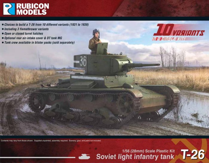 Rubicon Soviet T 26 Light Infantry Tank - ussr t26 tankette roblox