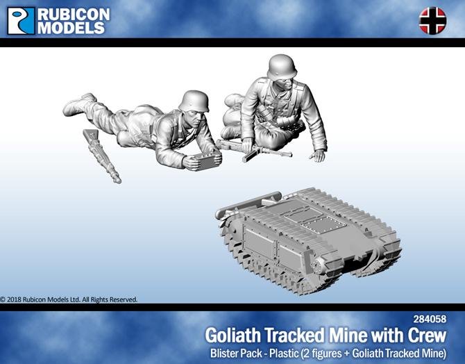 Rubicon Goliath Tracked Mine With Crew Plastic Figures - ussr t26 tankette roblox